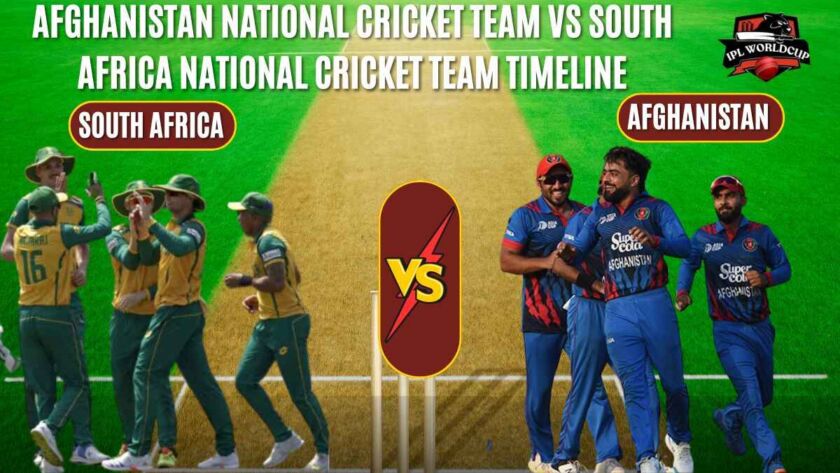 afghanistan national cricket team vs south africa national cricket team timeline