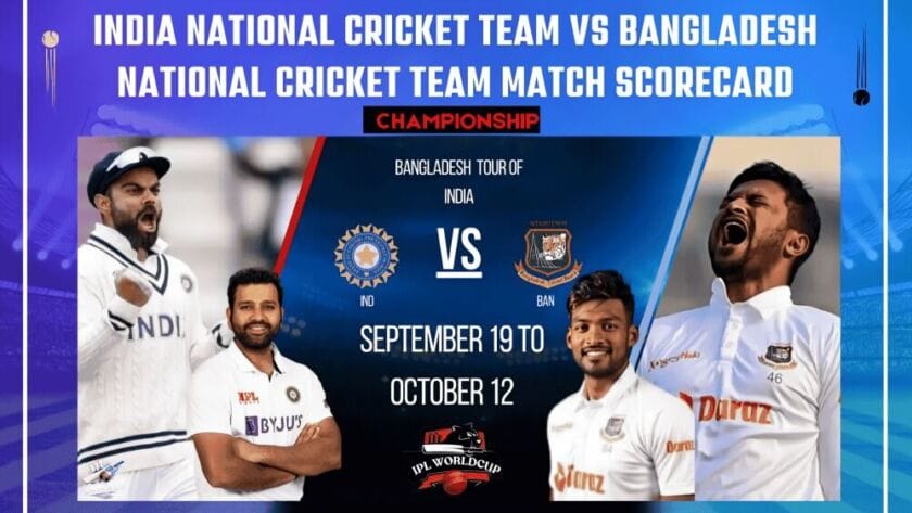 India National Cricket Team vs Bangladesh National Cricket Team match scorecard