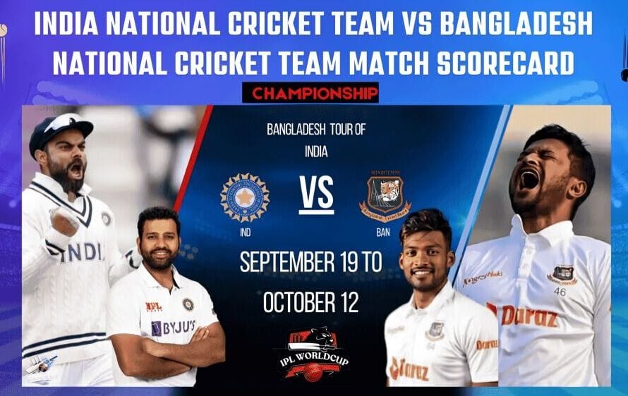 India National Cricket Team vs Bangladesh National Cricket Team match scorecard